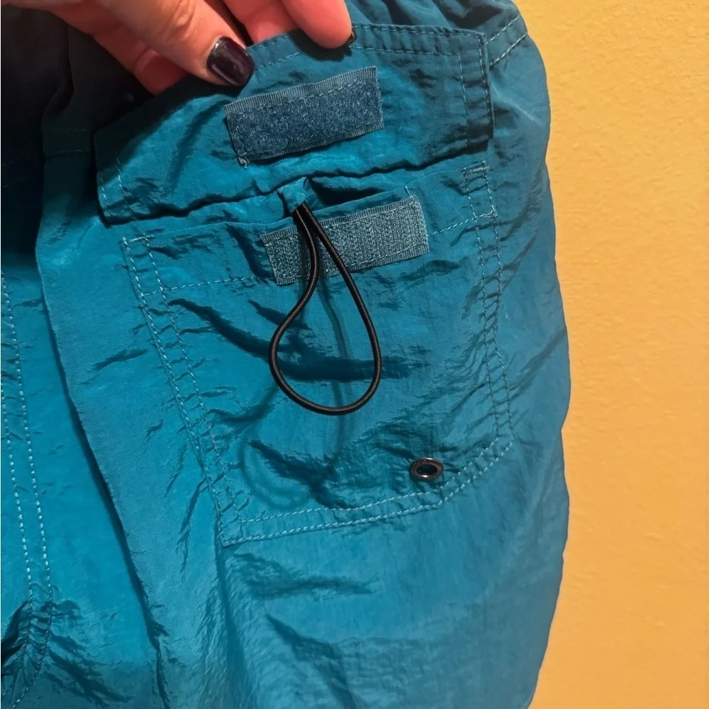 Maamgic Men’s Swim Shirts Swimwear Trunks Mesh Lining Quick Dry Turquoise Sz M